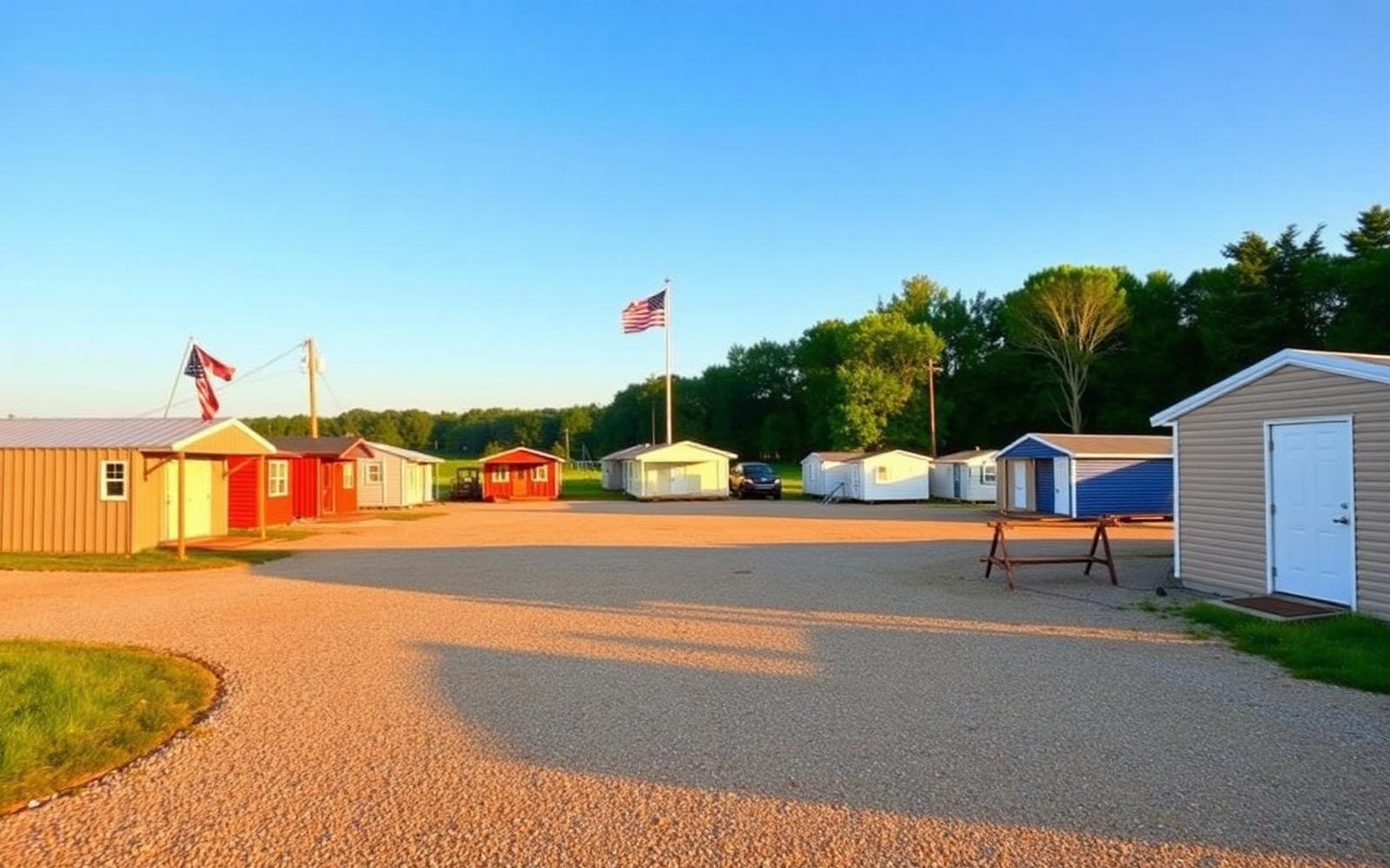 Shaffer family and Derksen portable buildings