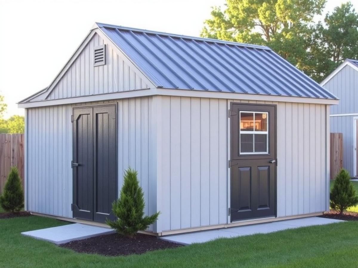 Derksen Best Value Economy Metal shed